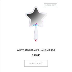 BNIB Jeffree Star White Jawbreaker Hand Mirror